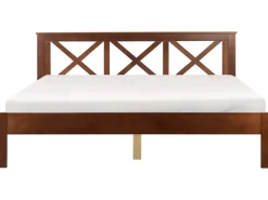 Letto Legno di pino TANNAY 180 x 200 cm Marrone scuro