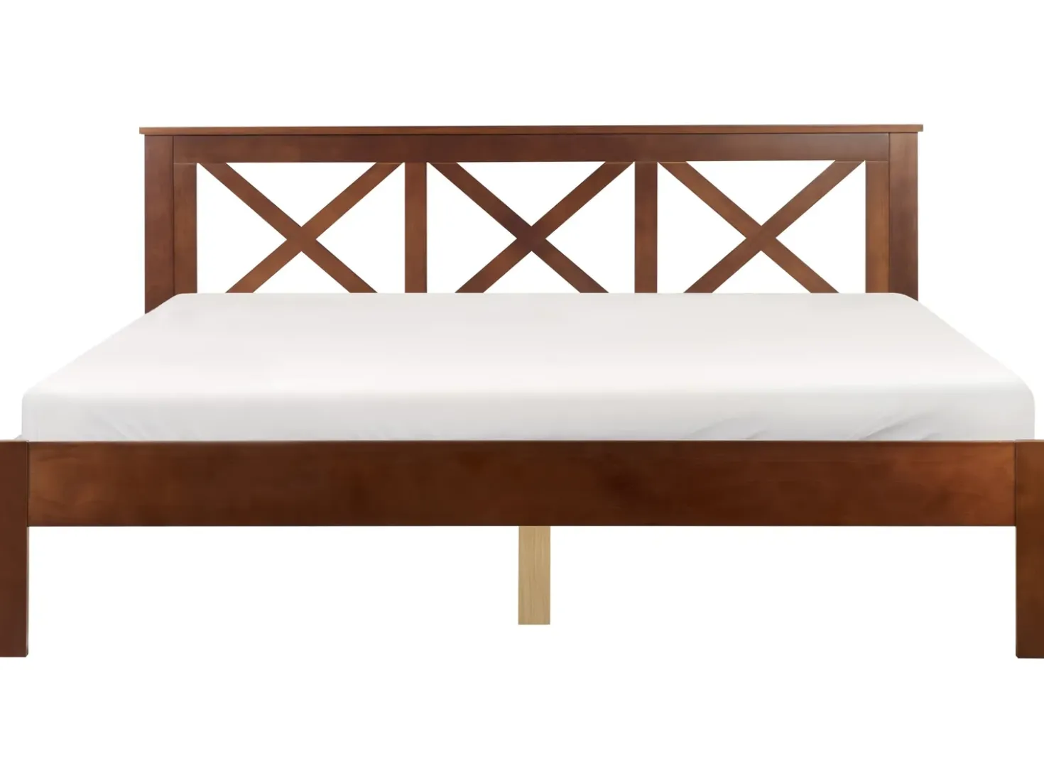Letto Legno di pino TANNAY 180 x 200 cm Marrone scuro