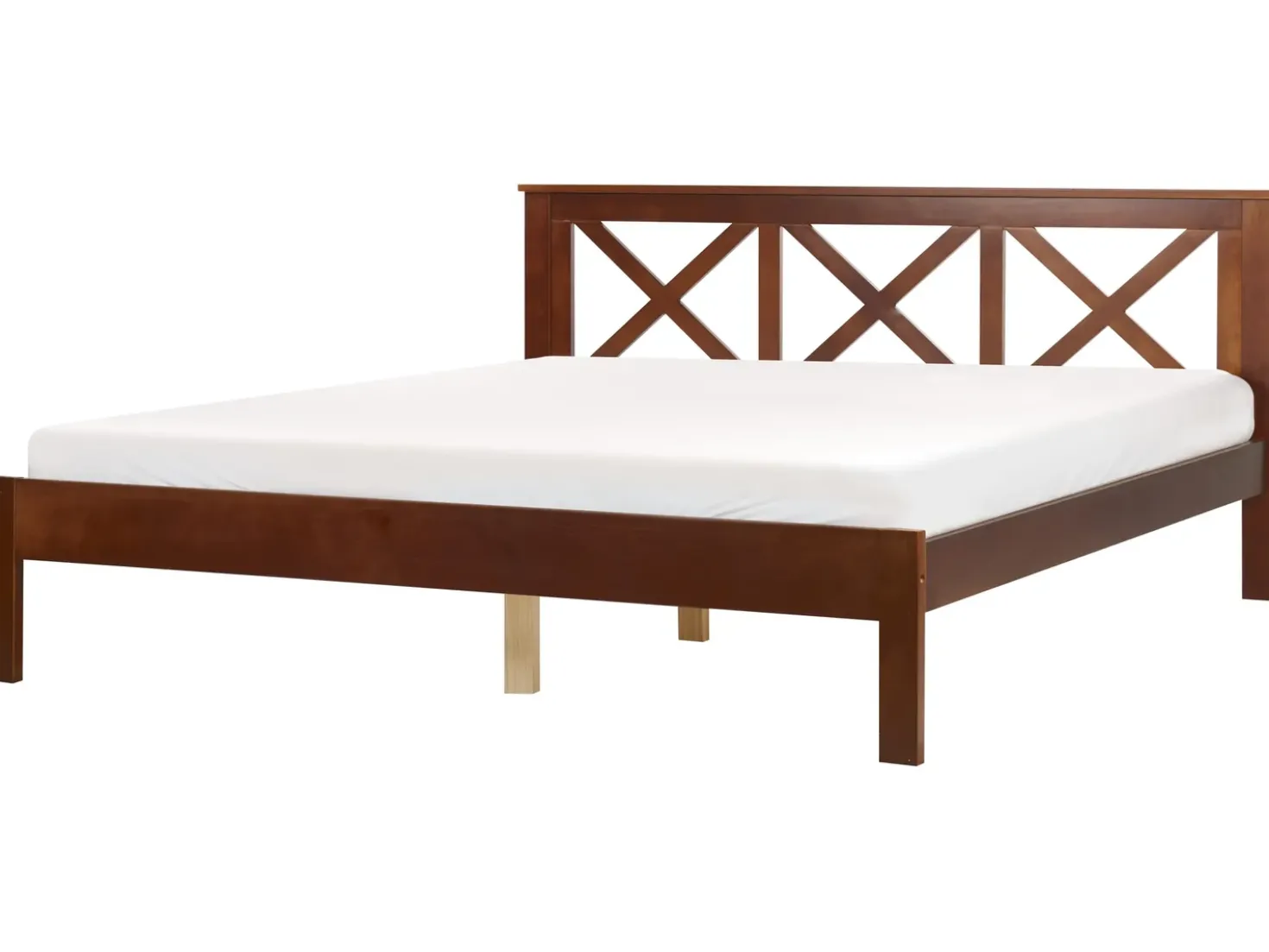Letto Legno di pino TANNAY 180 x 200 cm Marrone scuro
