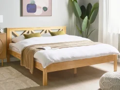Letto Legno di pino TANNAY 180 x 200 cm Marrone chiaro