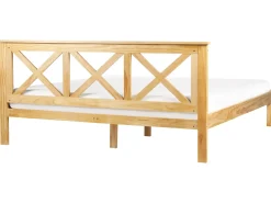 Letto Legno di pino TANNAY 180 x 200 cm Marrone chiaro