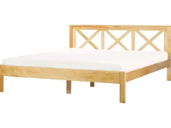 Letto Legno di pino TANNAY 180 x 200 cm Marrone chiaro