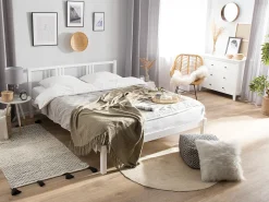 Letto Legno di pino VANNES 180 x 200 cm Bianco