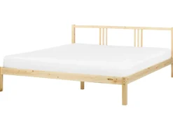 Letto Legno di pino VANNES 180 x 200 cm Marrone chiaro