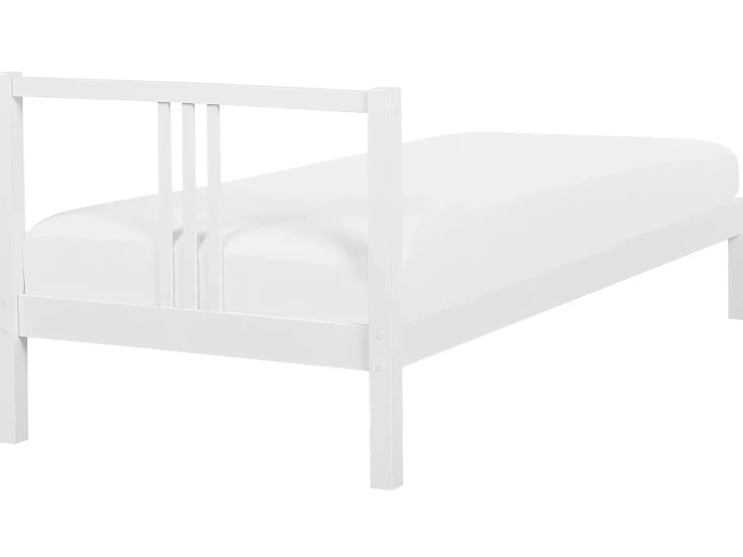 Letto Legno di pino VANNES 90 x 200 cm Bianco