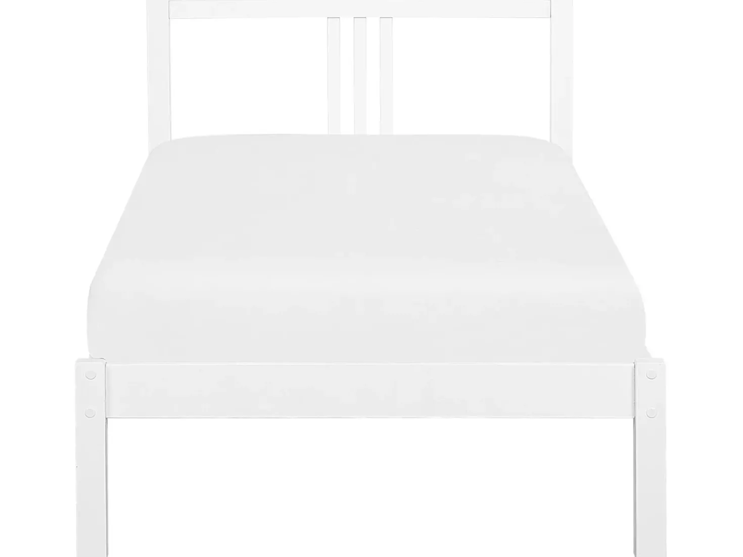 Letto Legno di pino VANNES 90 x 200 cm Bianco
