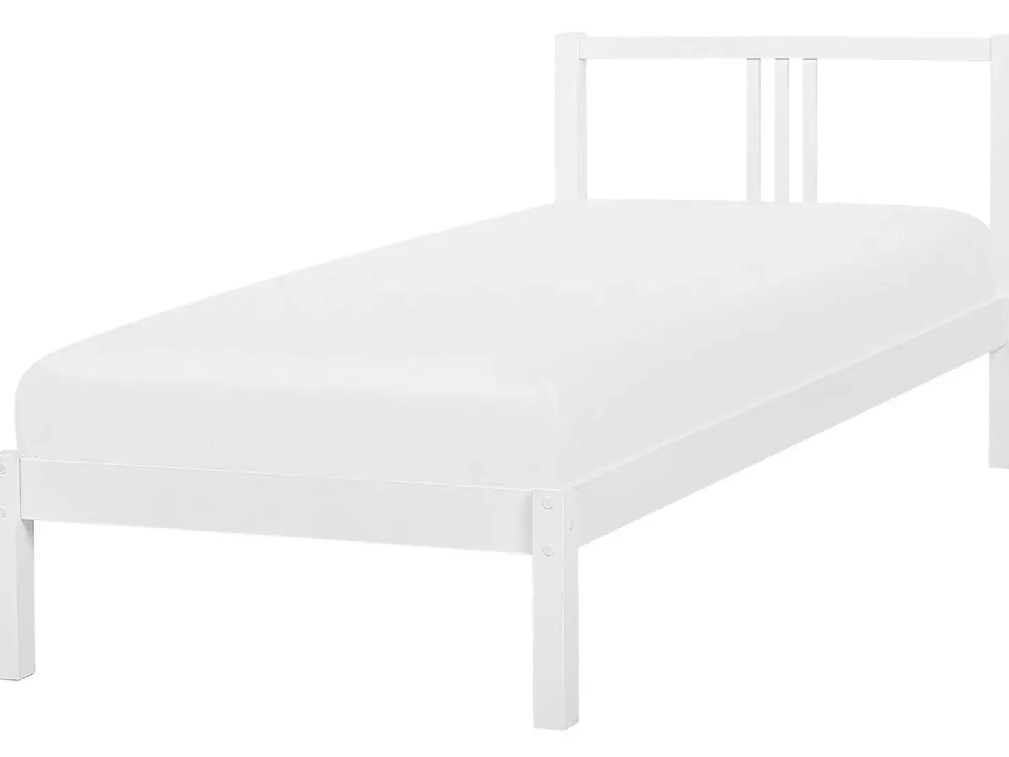 Letto Legno di pino VANNES 90 x 200 cm Bianco