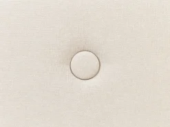 Letto Lino sintetico RENNES 90 x 200 cm Beige chiaro