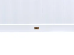 Letto matrimoniale alto con scrivania Legno di pino FOUCAMONT 90 x 200 cm Bianco