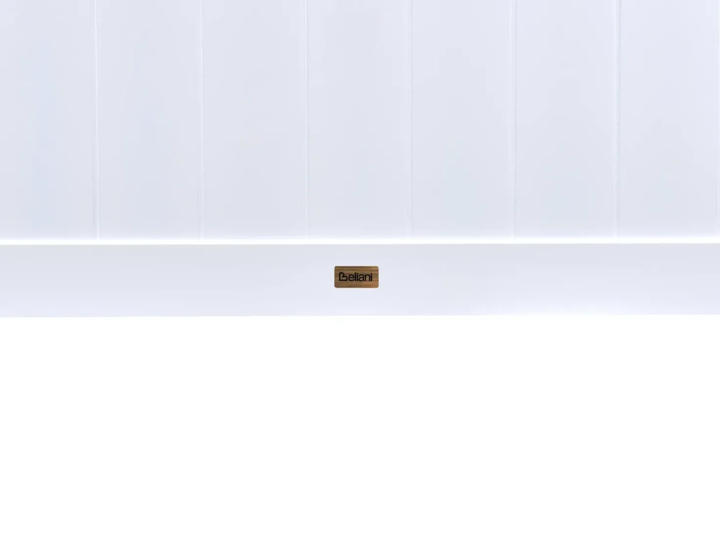 Letto matrimoniale alto con scrivania Legno di pino FOUCAMONT 90 x 200 cm Bianco