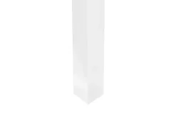 Letto matrimoniale alto con scrivania Legno di pino LOURY 90 x 200 cm Bianco