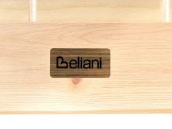Letto matrimoniale alto con scrivania Legno di pino FOUCAMONT 90 x 200 cm Marrone chiaro