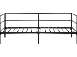 Letto Metallo BATTUT 90 x 200 cm Nero