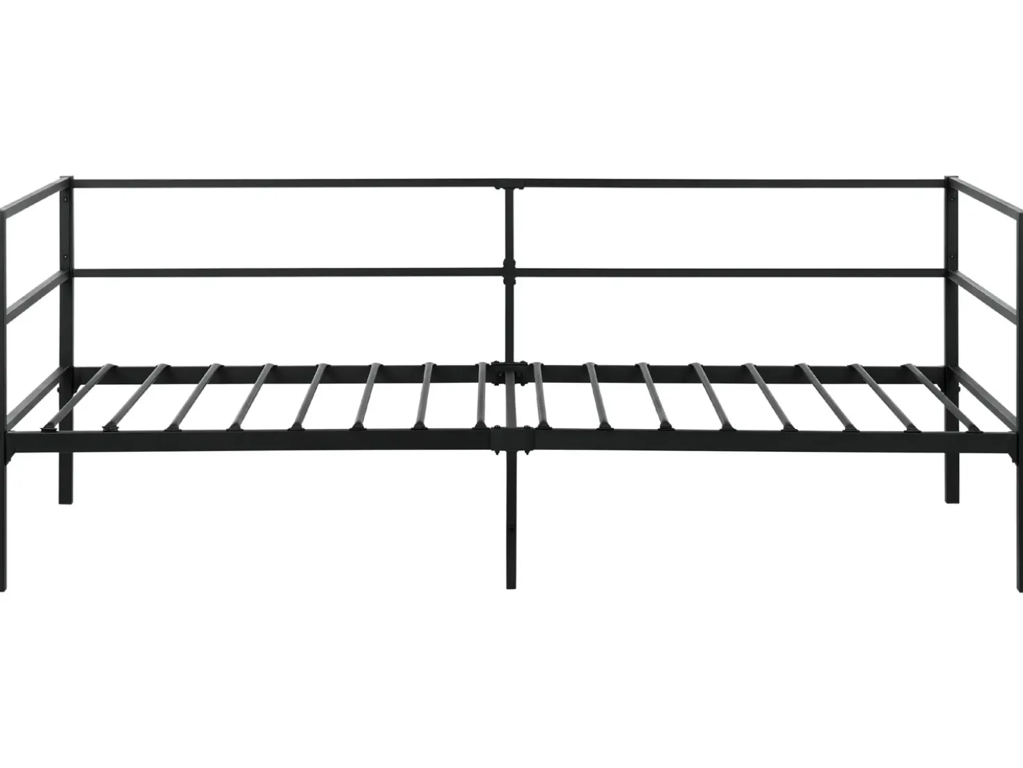 Letto Metallo BATTUT 90 x 200 cm Nero