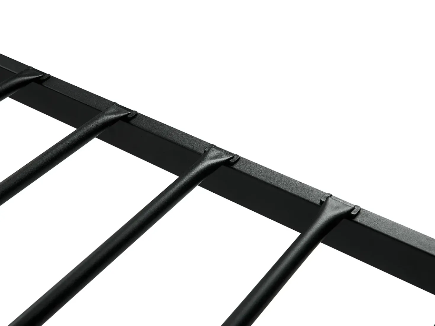 Letto Metallo BATTUT 90 x 200 cm Nero
