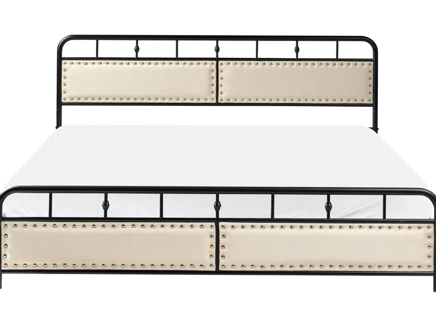 Letto Metallo BREUILLET 180 x 200 cm Nero
