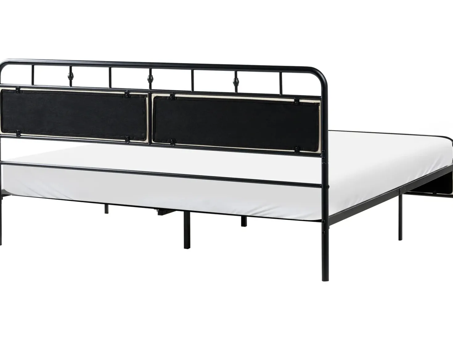 Letto Metallo BREUILLET 180 x 200 cm Nero