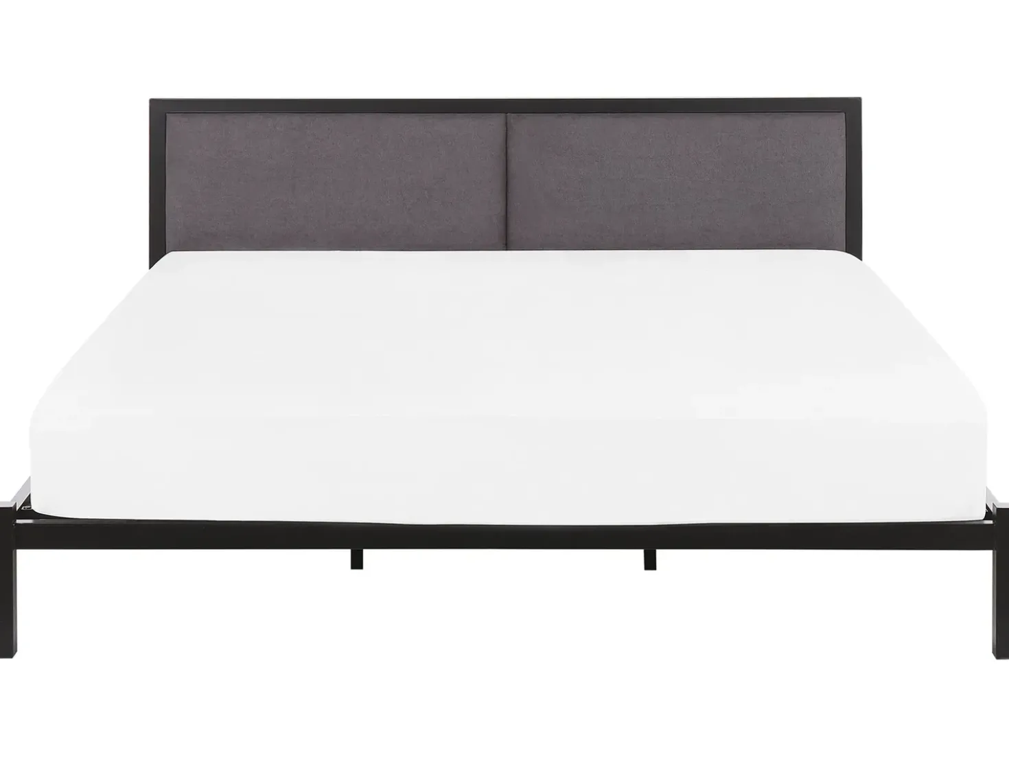 Letto Metallo CLAMART 180 x 200 cm Grigio