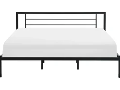 Letto Metallo CUSSET 180 x 200 cm Nero