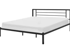 Letto Metallo CUSSET 180 x 200 cm Nero