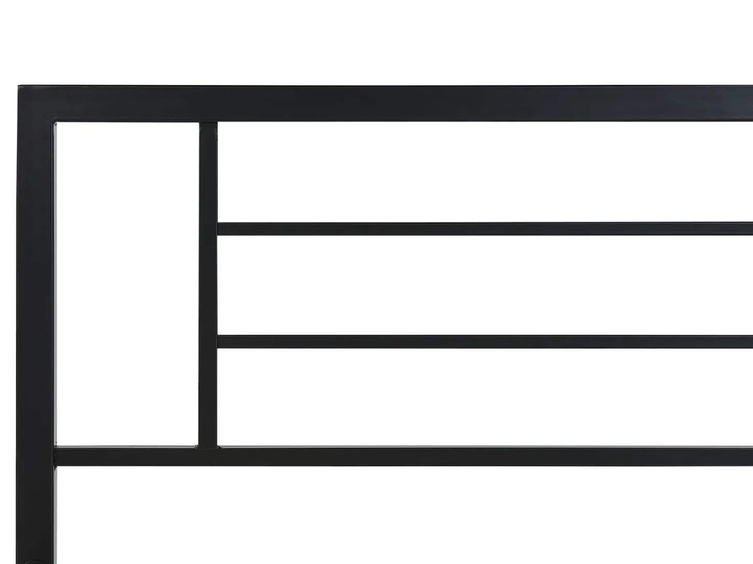 Letto Metallo CUSSET 180 x 200 cm Nero