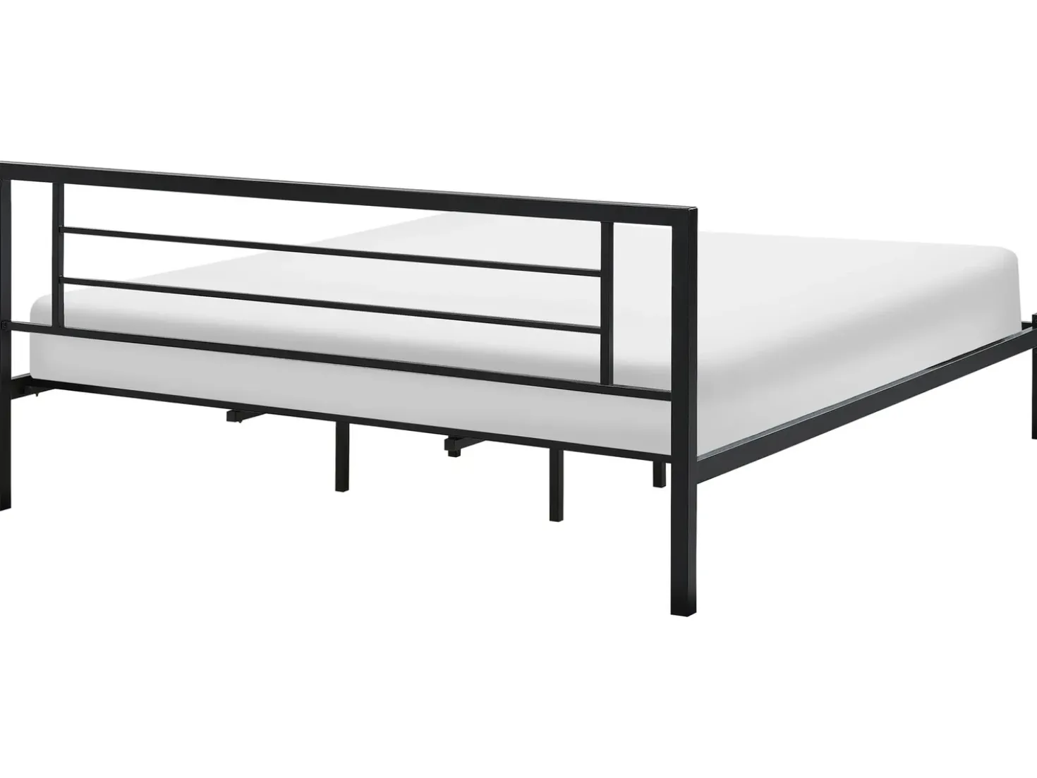 Letto Metallo CUSSET 180 x 200 cm Nero