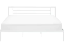 Letto Metallo CUSSET 180 x 200 cm Bianco