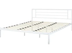 Letto Metallo CUSSET 180 x 200 cm Bianco