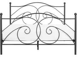 Letto Metallo DINARD 160 x 200 cm Nero