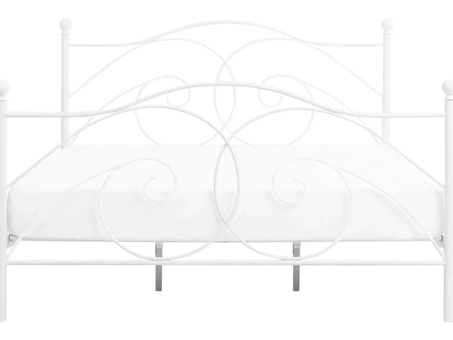 Letto Metallo DINARD 180 x 200 cm Bianco