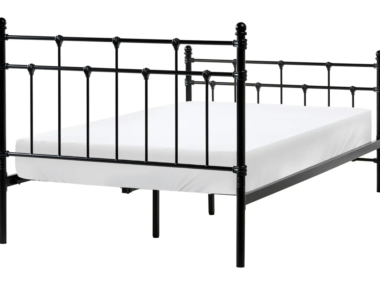 Letto Metallo LYNX 120 x 200 cm Nero