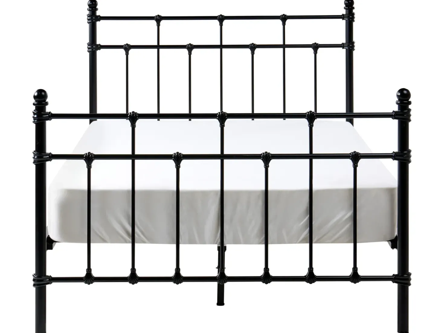 Letto Metallo LYNX 120 x 200 cm Nero