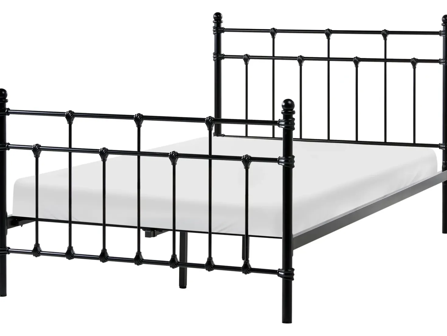 Letto Metallo LYNX 120 x 200 cm Nero