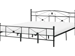 Letto Metallo RODEZ 180 x 200 cm Nero