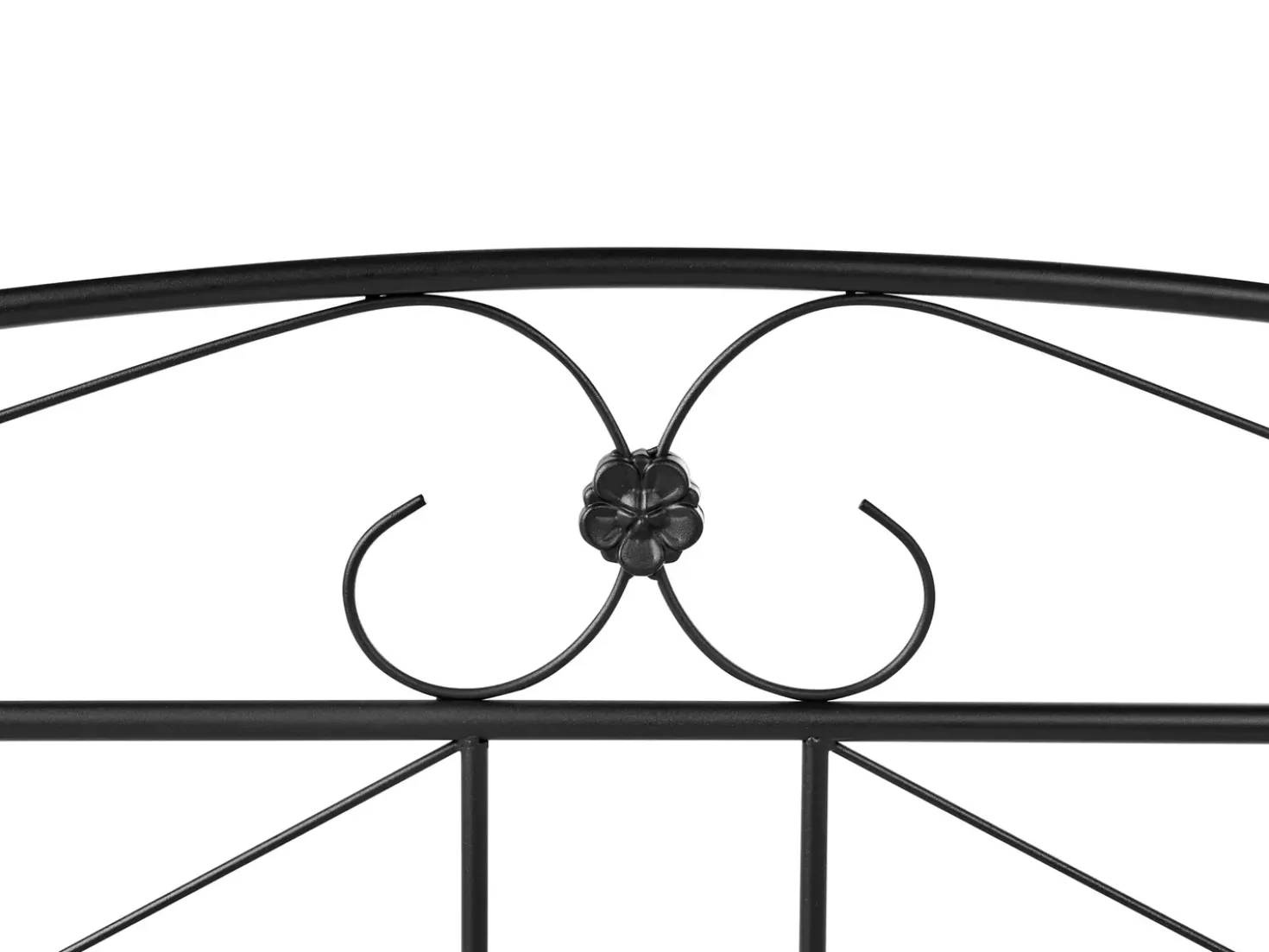 Letto Metallo RODEZ 180 x 200 cm Nero
