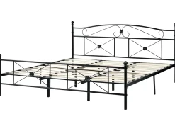Letto Metallo RODEZ 180 x 200 cm Nero