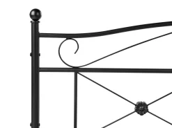 Letto Metallo RODEZ 180 x 200 cm Nero