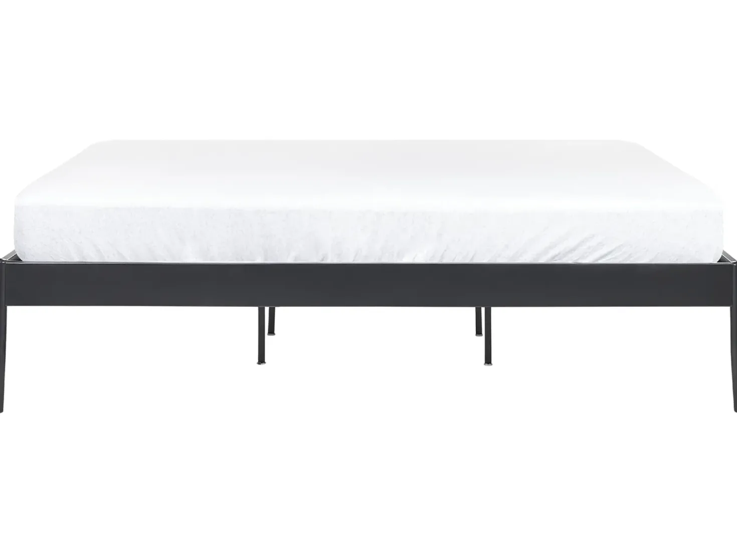 Letto Metallo VAURS 180 x 200 cm Nero