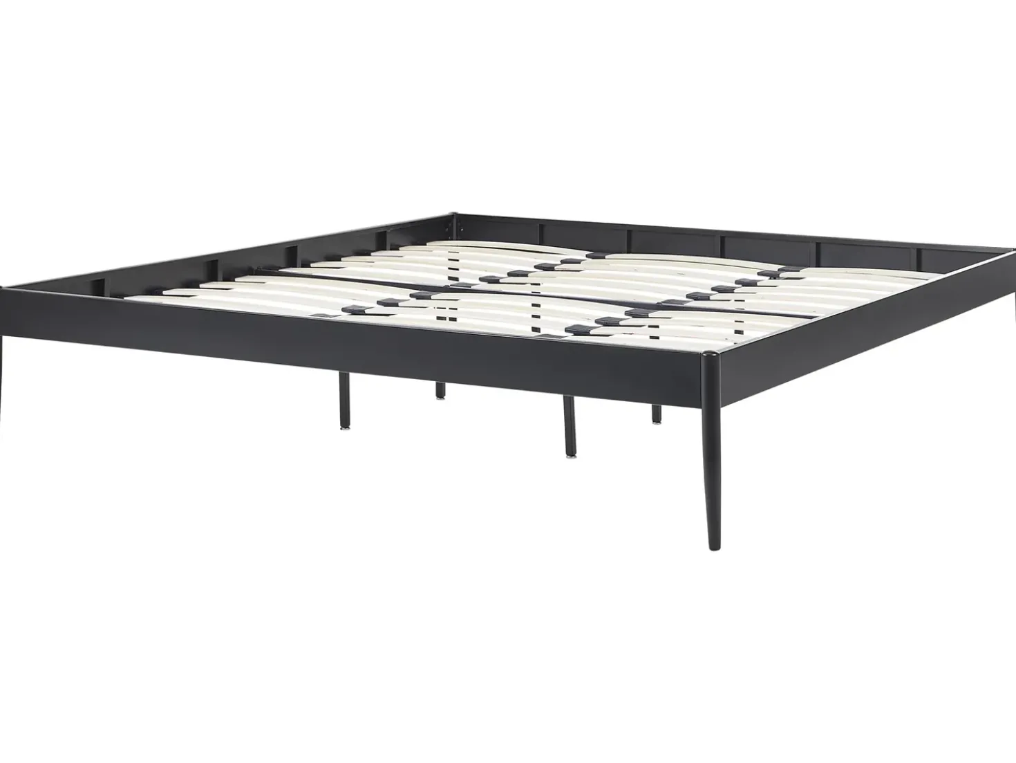 Letto Metallo VAURS 180 x 200 cm Nero