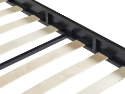 Letto Metallo VAURS 180 x 200 cm Nero