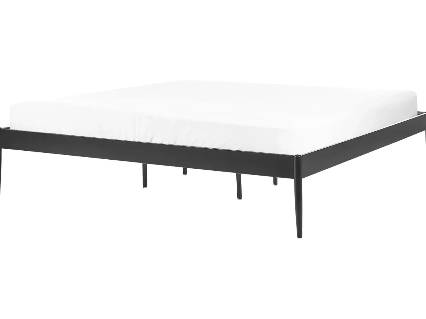 Letto Metallo VAURS 180 x 200 cm Nero