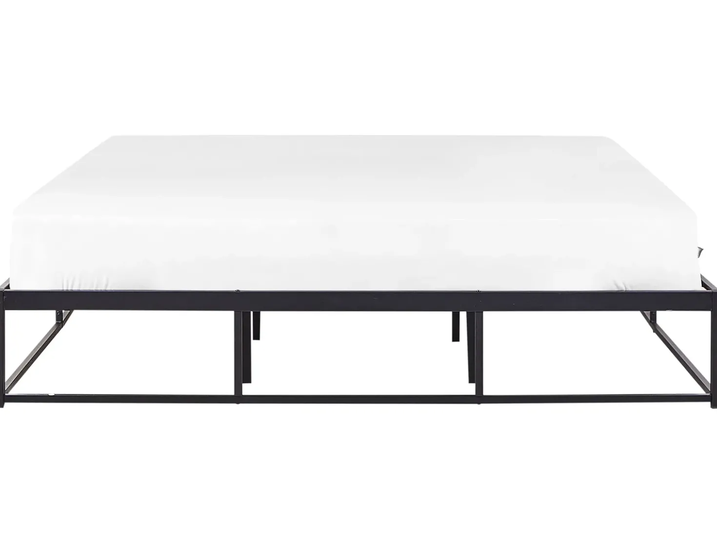 Letto Metallo VIRY 180 x 200 cm Nero
