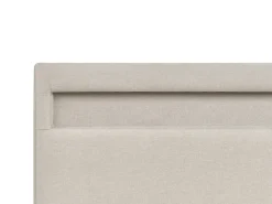 Letto ottomana con LED Tessuto ARMELLE 180 x 200 cm Beige