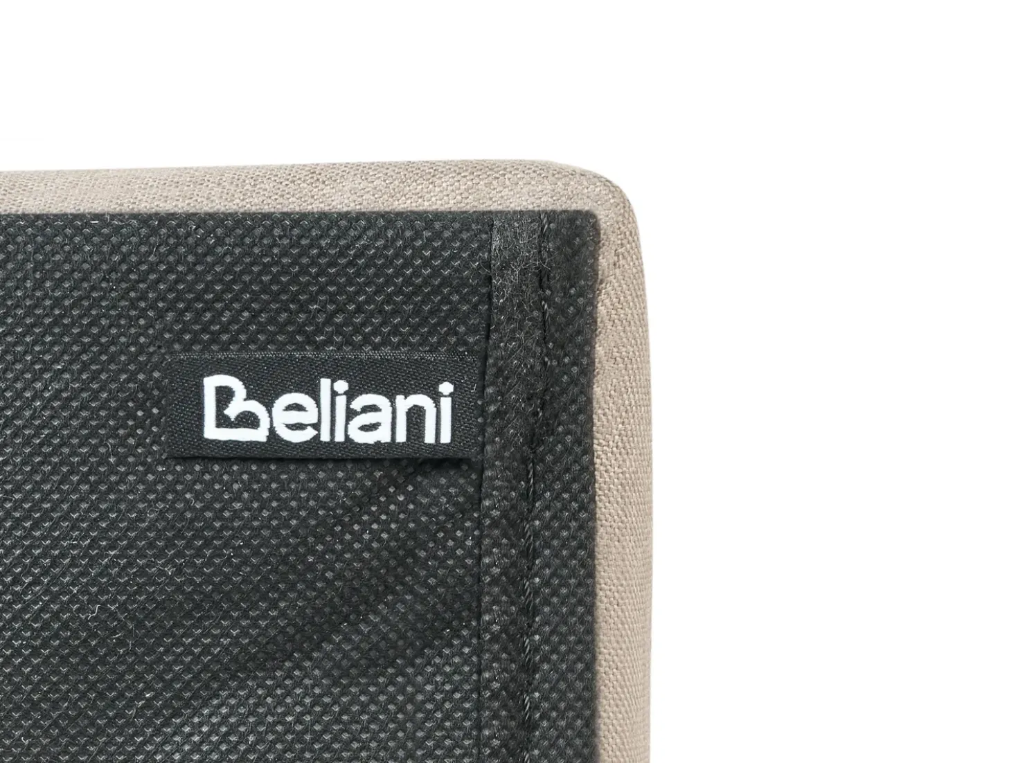 Letto ottomana con LED Tessuto ARMELLE 180 x 200 cm Beige