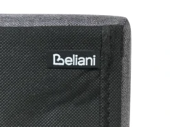Letto ottomana con LED Tessuto ARMELLE 180 x 200 cm Grigio scuro