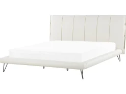 Letto Pelle sintetica BETIN 180 x 200 cm Beige chiaro