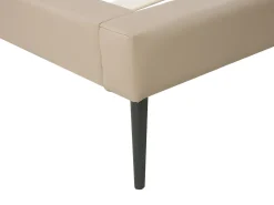 Letto Pelle sintetica ESSONNE 160 x 200 cm Beige