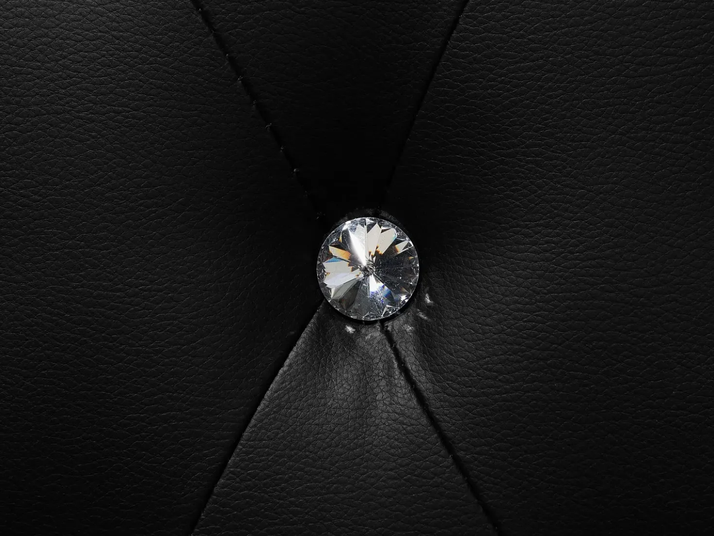 Letto Pelle sintetica METZ 160 x 200 cm Nero