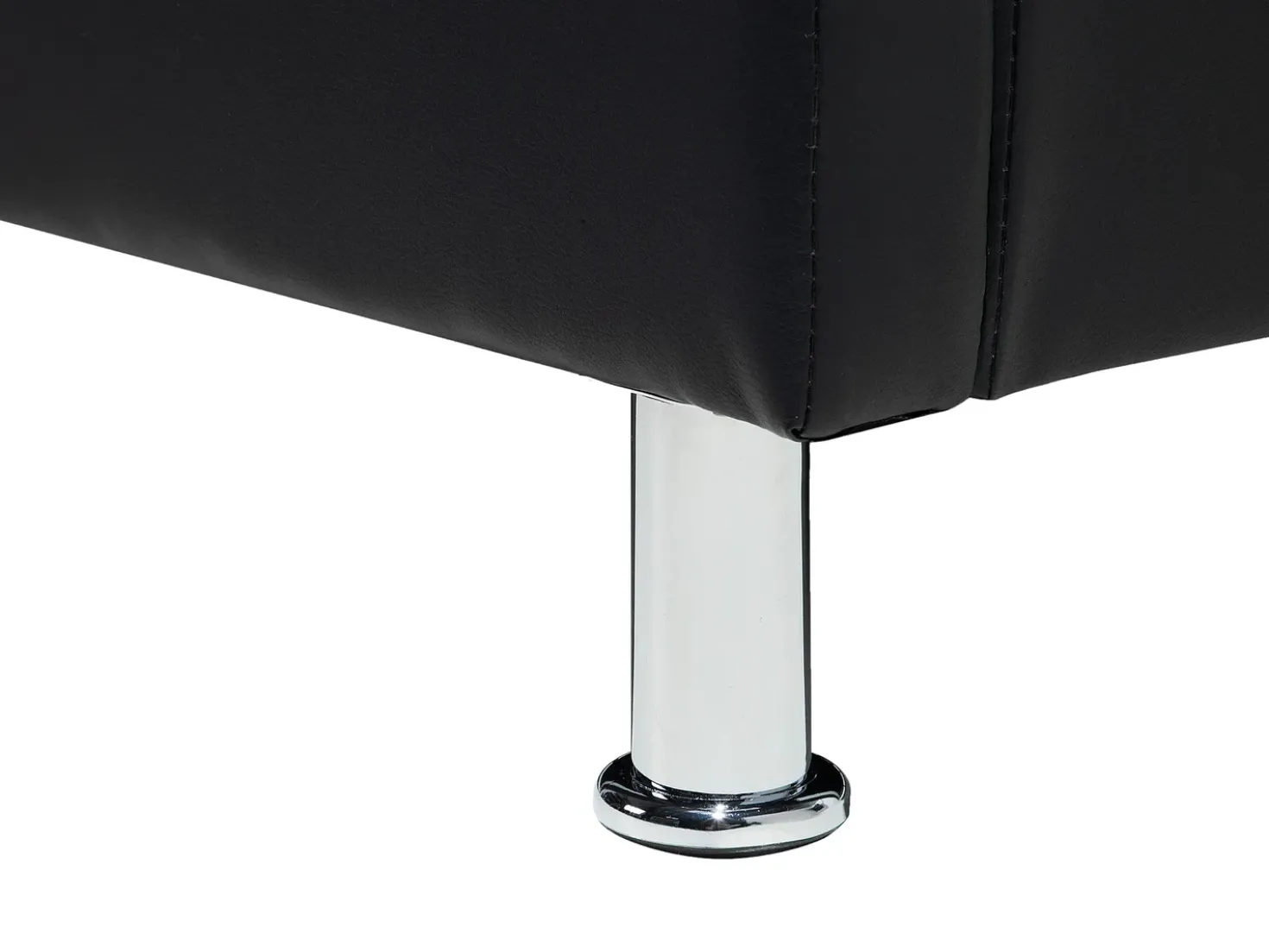 Letto Pelle sintetica METZ 160 x 200 cm Nero
