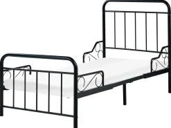 Letto per bambini allungabile Metallo ANAIS 90 x 200 cm Nero